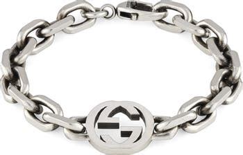 bracelet homme gucci|interlocking bracelets men.